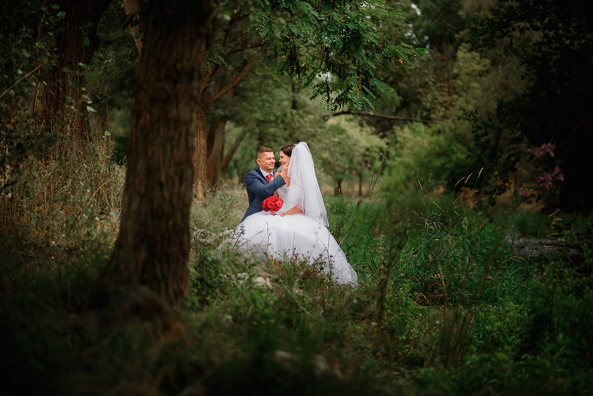 Свадебная фотосессия в парке Вернадского Виктории и Алексея